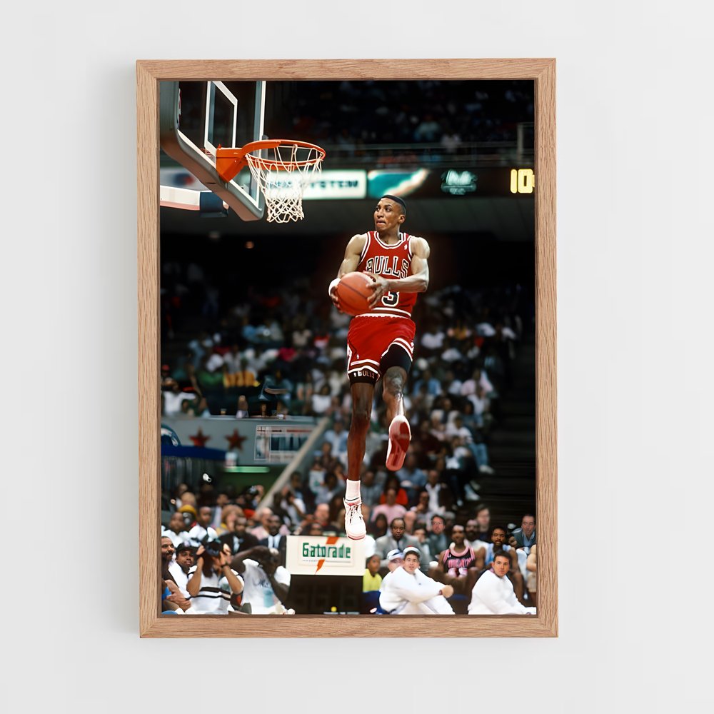 Poster Scottie de pippen – affiche Basketball (vue 4)